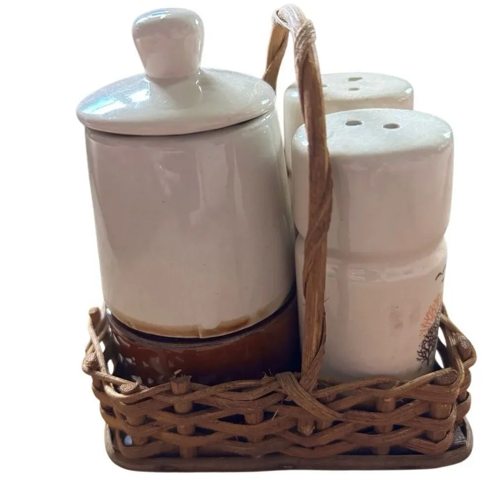 Vintage 6-PC Condiment Set Taiwan